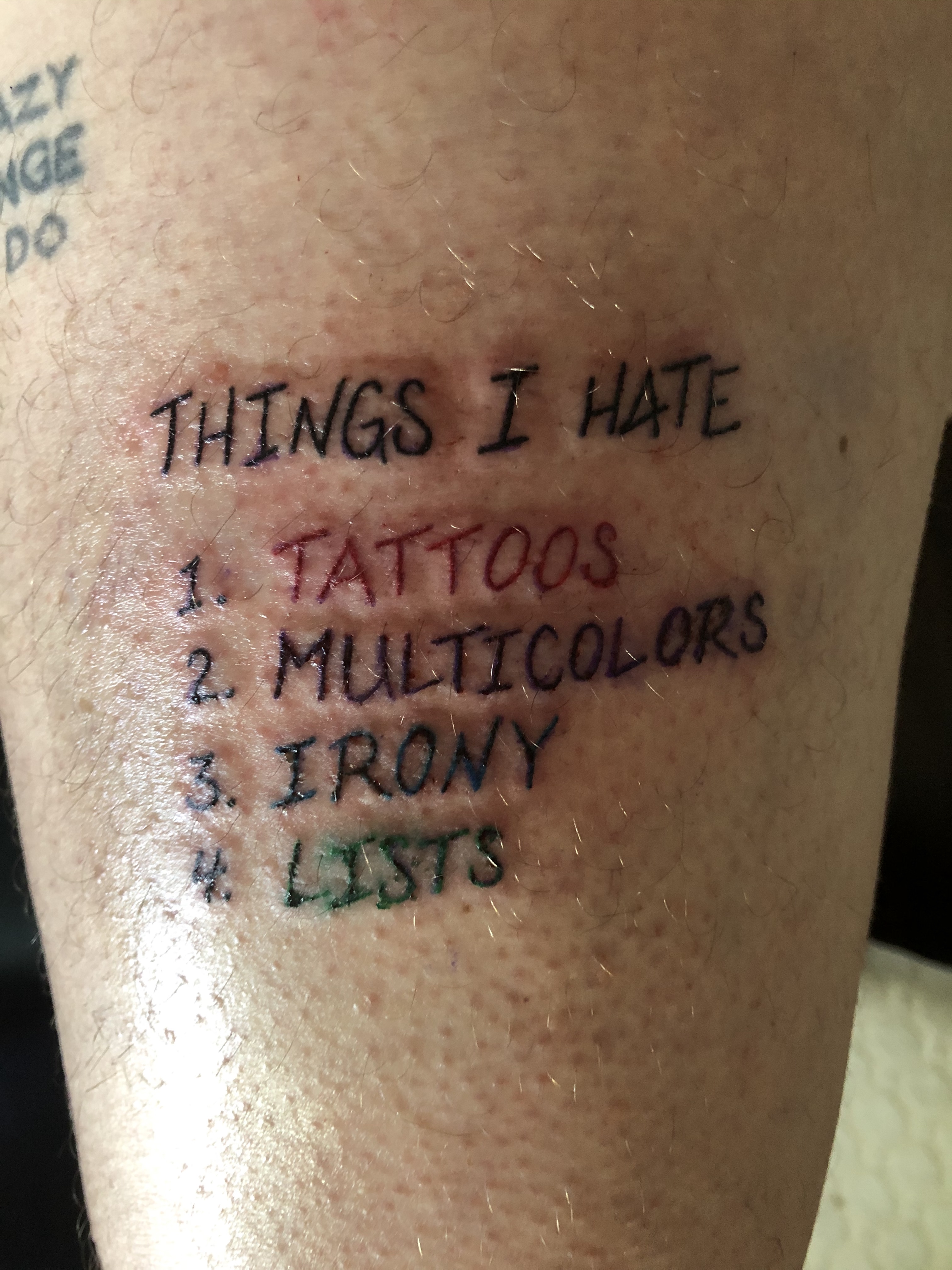 oh, the irony : r/shittytattoos